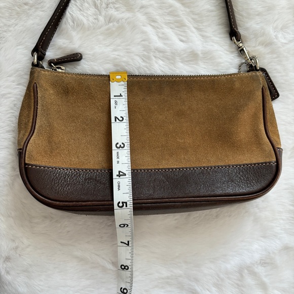 Vintage Coach Hampton Demi Brown Suede 7753 🍒🤎 - Picture 7 of 10